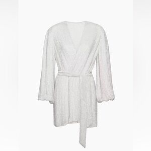Retrofête Gabrielle Robe Dress, size M, White